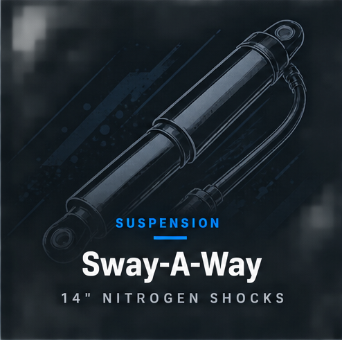 Suspension - Sway-A-Way 14 inch nitrogen shocks